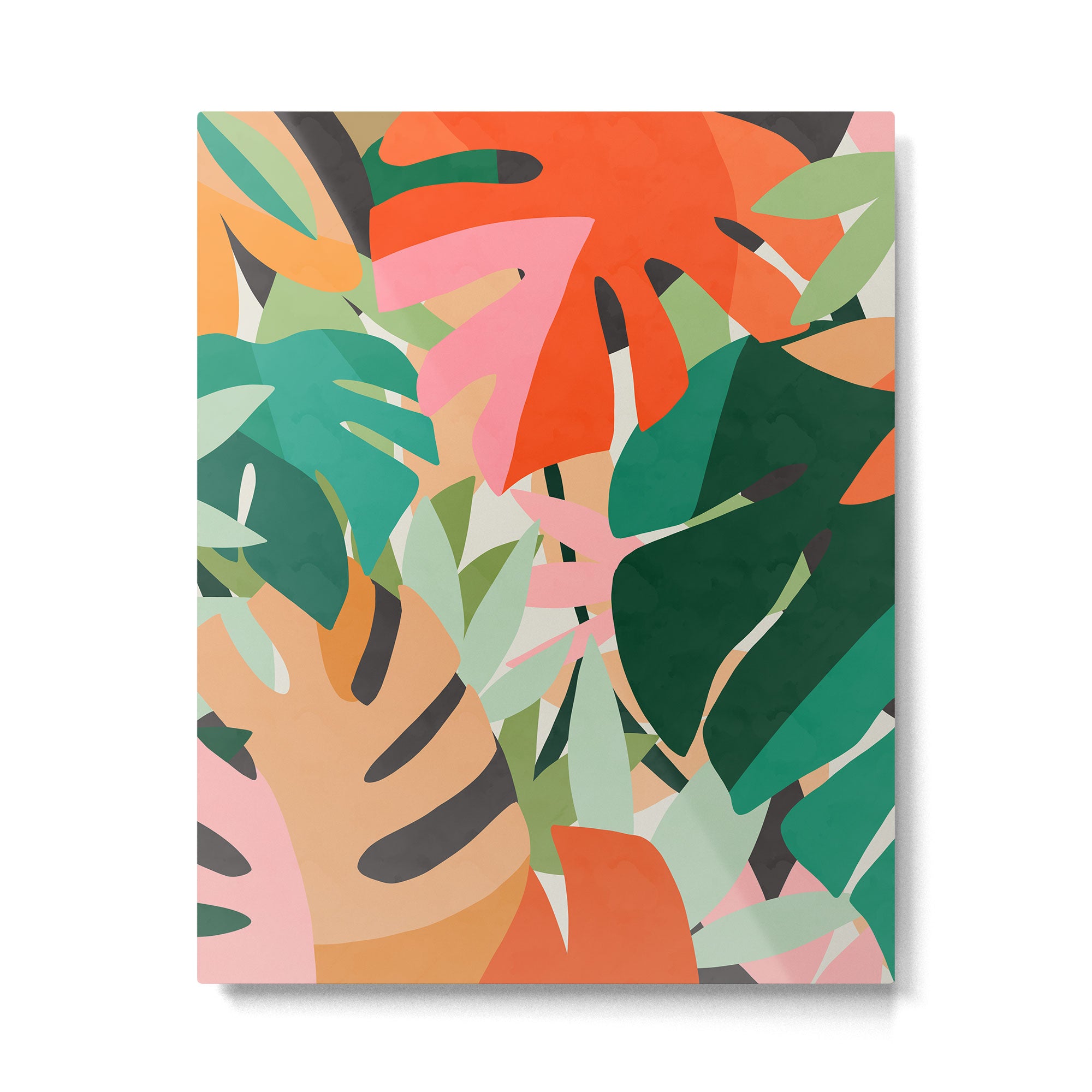 Tropical leaves in the jungle Metal Print Gallery Image 6