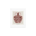 Vase and leaves collection Art Print Gallery Image 1