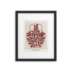 Vase and leaves collection Framed Art Print Gallery Image 5