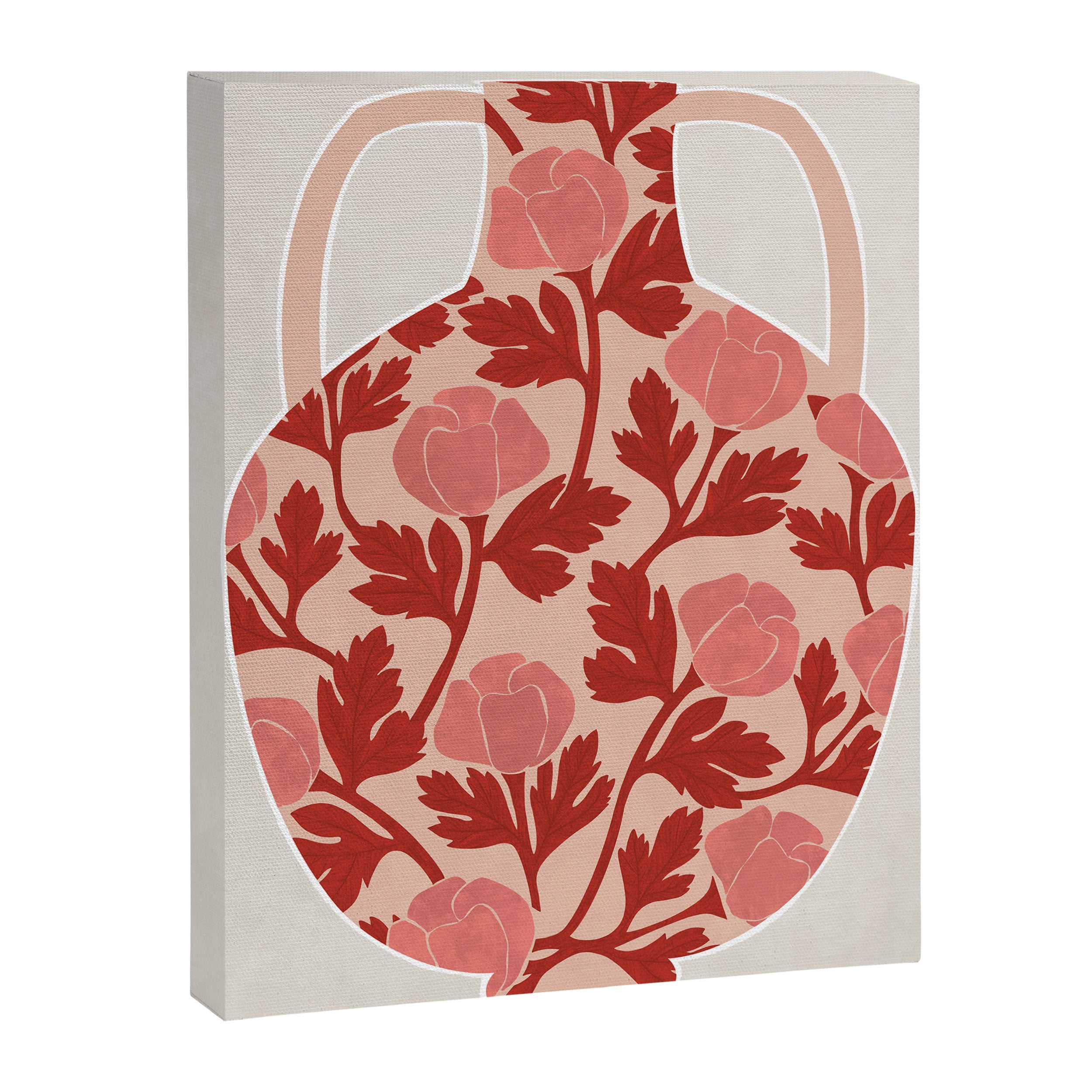 Vase and roses Canvas Print Gallery Image 6