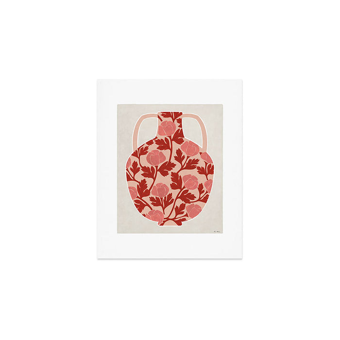 Vase and roses Art Print Gallery Image 1