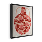 Vase and roses Framed Canvas Print Gallery Image 2