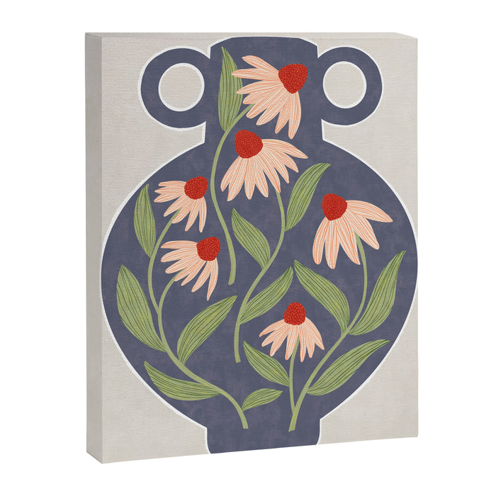 Vase of daisies Canvas Print Gallery Image 1