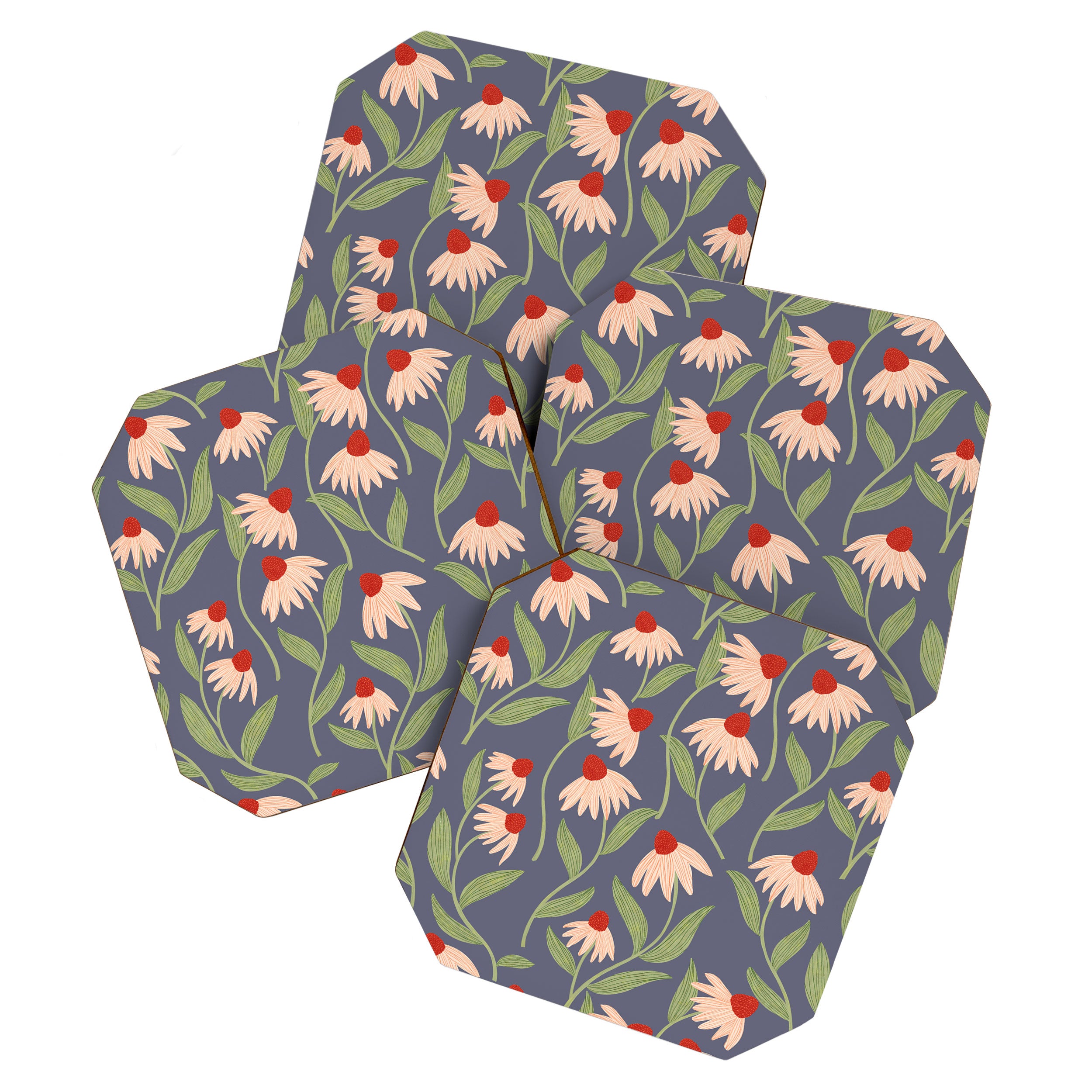 Vase of daisies Collection Coaster Gallery Image 1