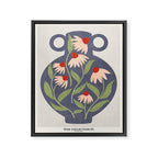Vase of daisies Collection Framed Canvas Print Gallery Image 6