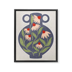 Vase of daisies Framed Canvas Print Gallery Image 6