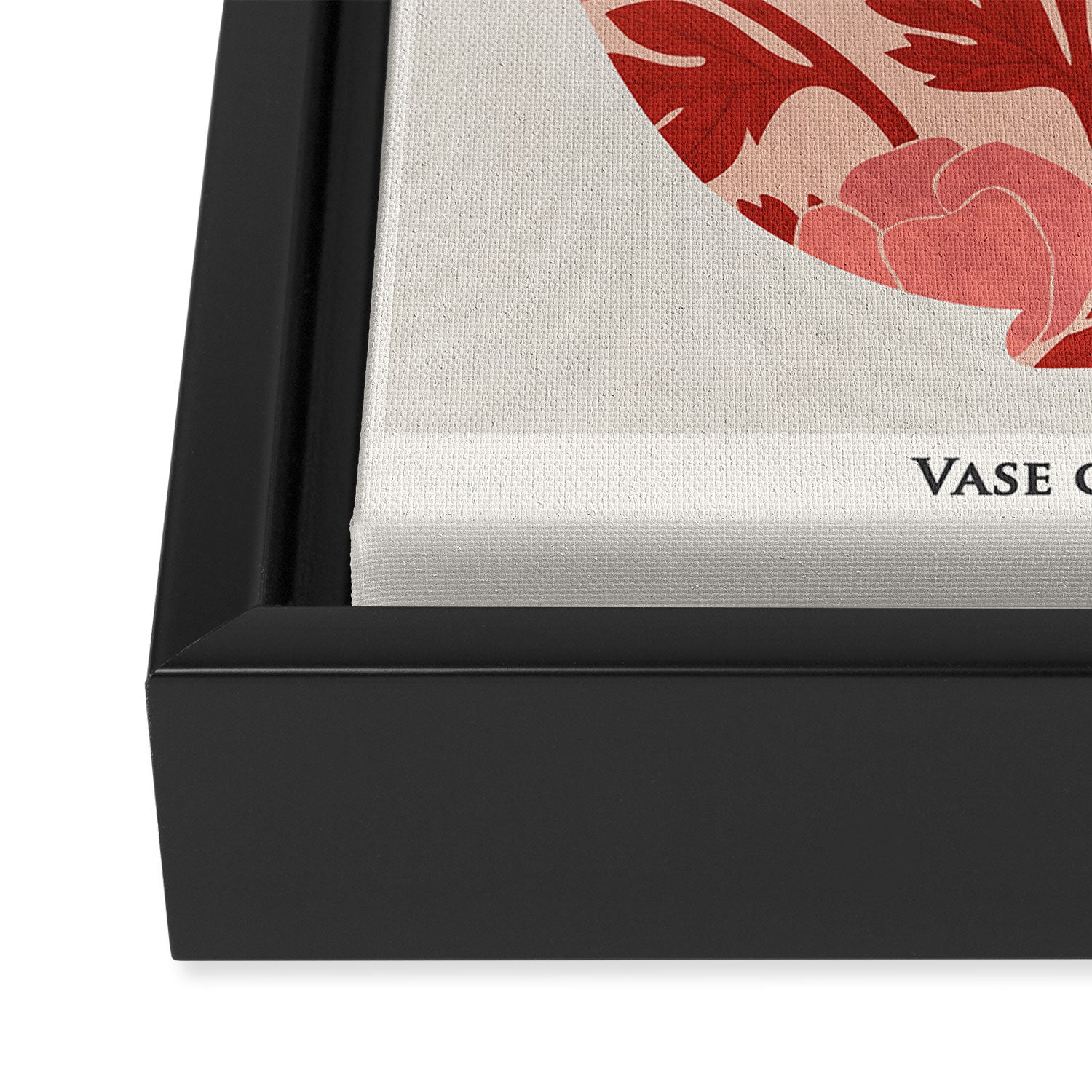 Vase of red roses collection Framed Canvas Print Gallery Image 3