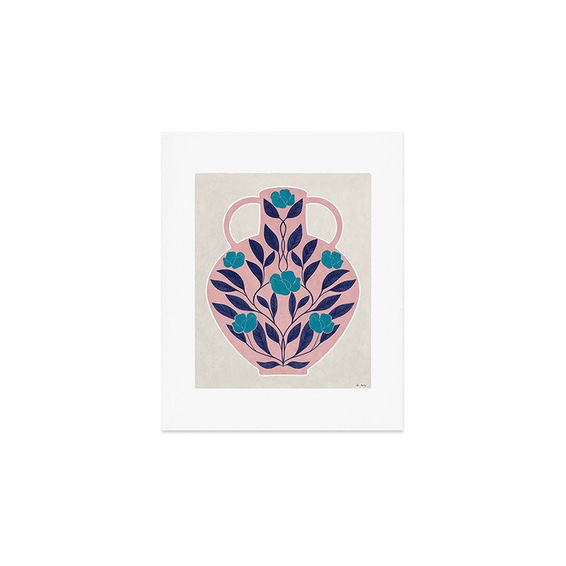Vase of roses Art Print Gallery Image 1