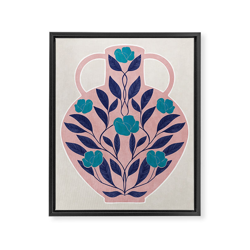 Vase of roses Framed Canvas Print Gallery Image 6