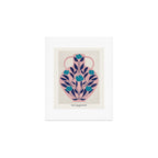 Vase with blue roses collection Art Print Gallery Image 1