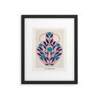 Vase with blue roses collection Framed Art Print Gallery Image 5