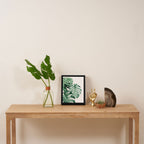 Watercolor monstera leaves Framed Canvas Print Gallery Image 4
