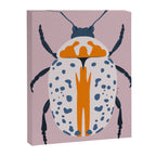 White and blue beetle Canvas Print Gallery Image 8