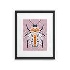 White and blue beetle Framed Art Print Gallery Image 6