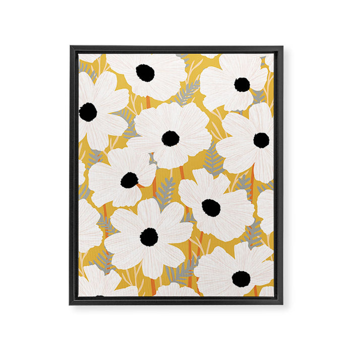 White Daisies Framed Canvas Print Gallery Image 1