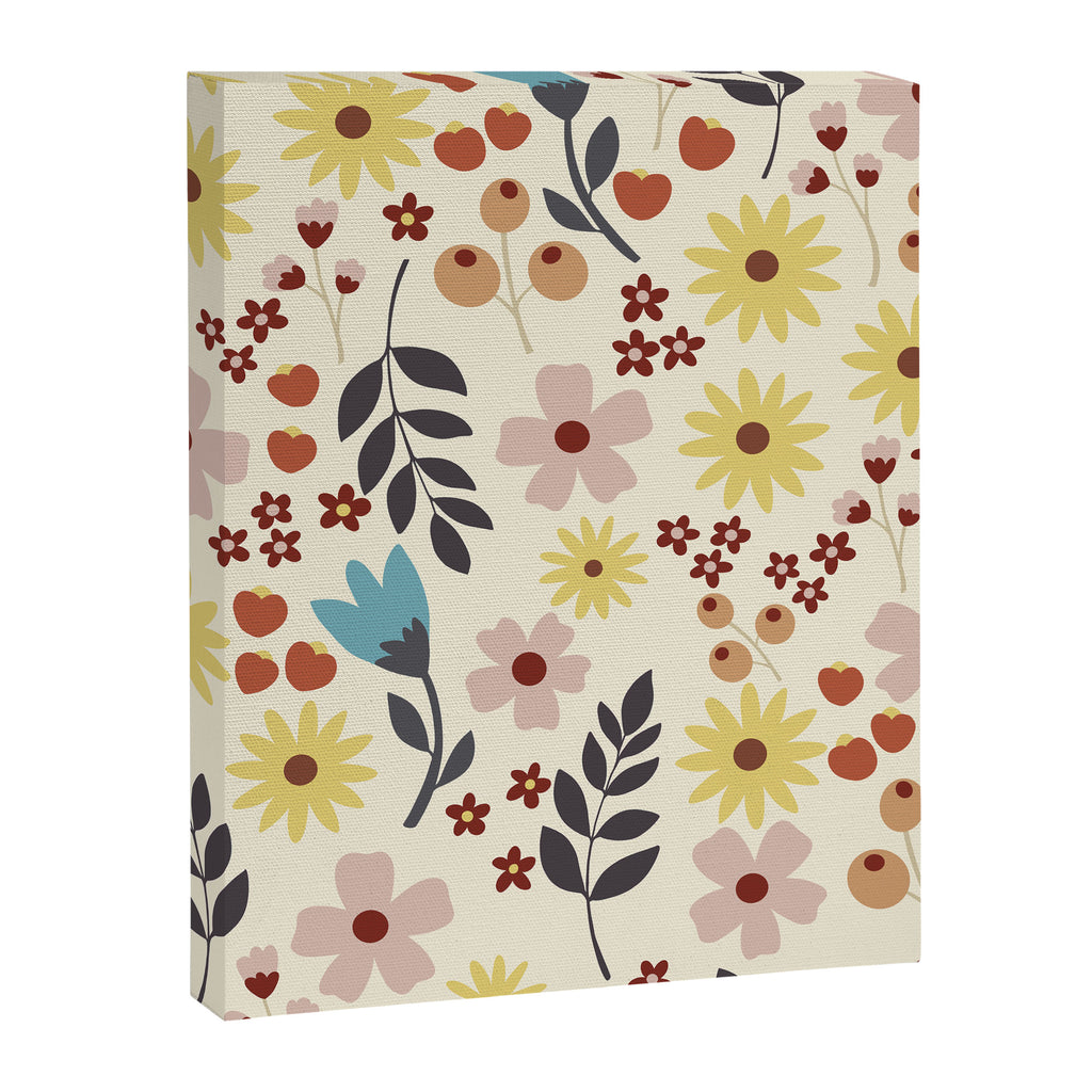Wild flowers pattern Canvas Print Gallery Image 8