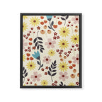 Wild flowers pattern Framed Canvas Print Gallery Image 8
