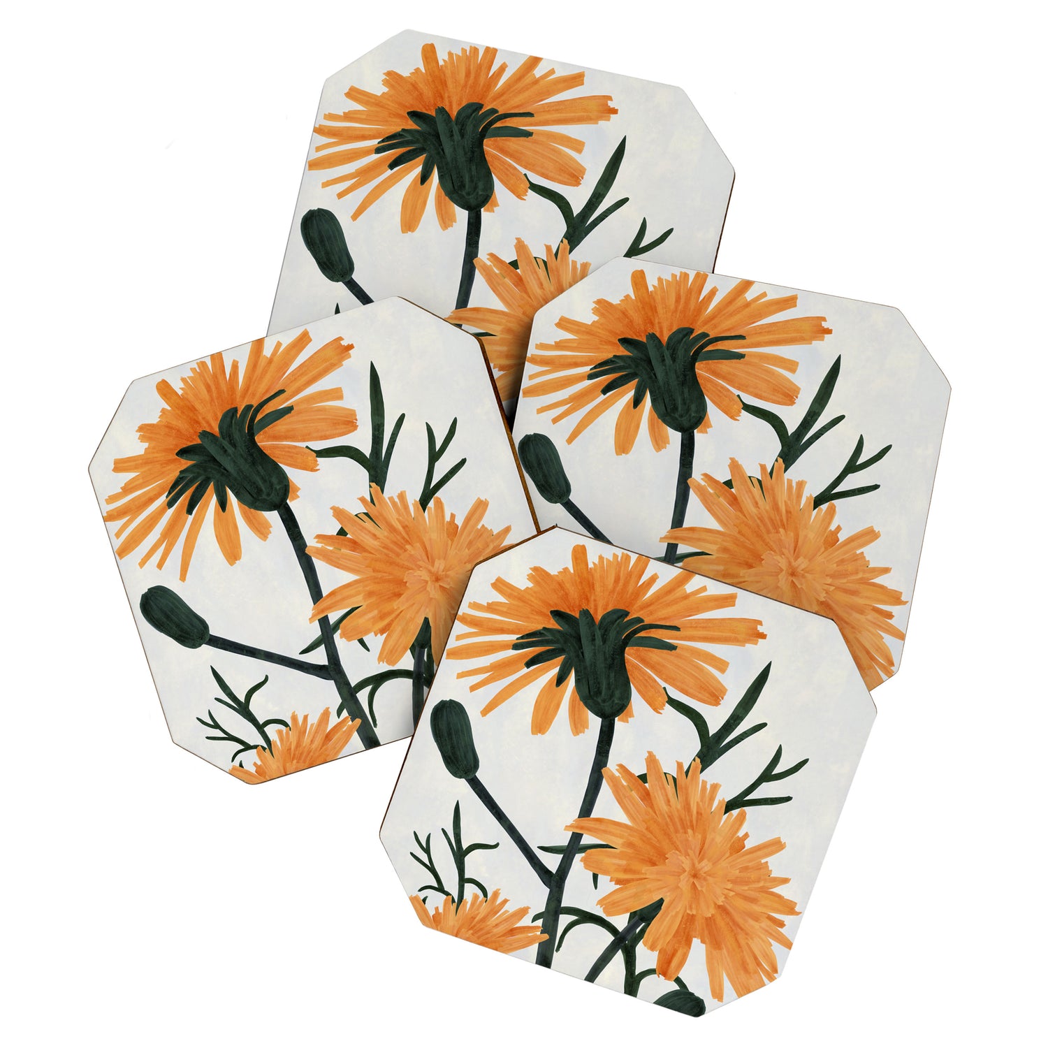 Wildflowers acrylic Coaster Gallery Image 1