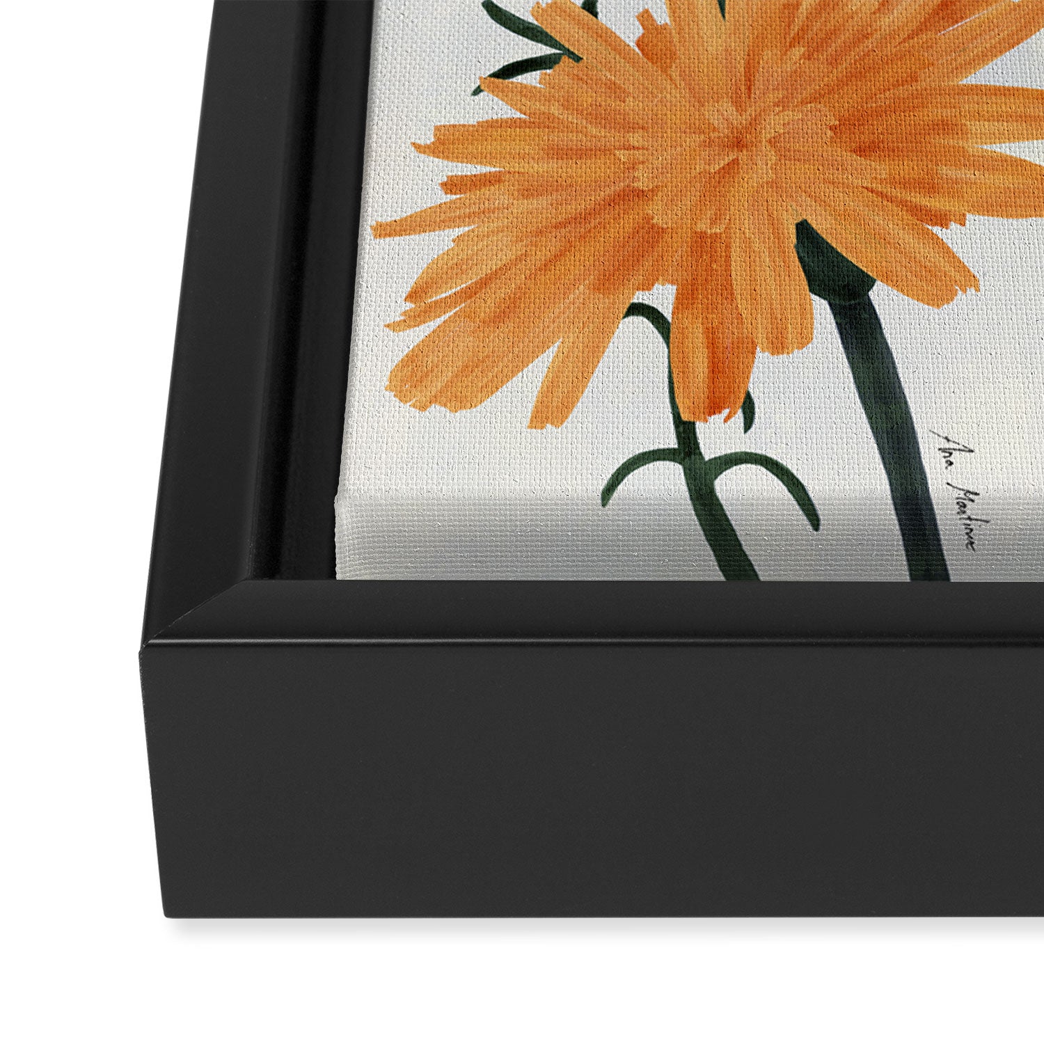 Wildflowers acrylic Framed Canvas Print Gallery Image 3