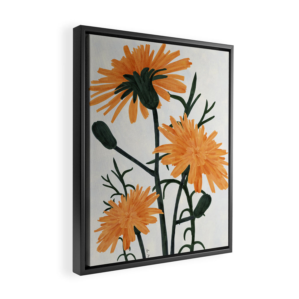 Wildflowers acrylic Framed Canvas Print Gallery Image 2