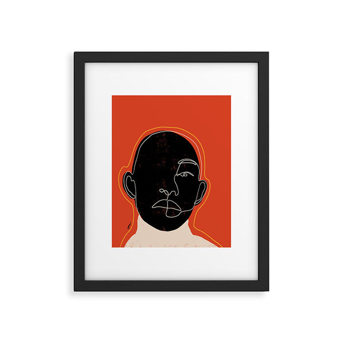 Black man  Framed Art Print Gallery Image 1