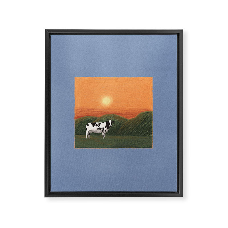 Lonely Cow Framed Canvas Print Gallery Image 6