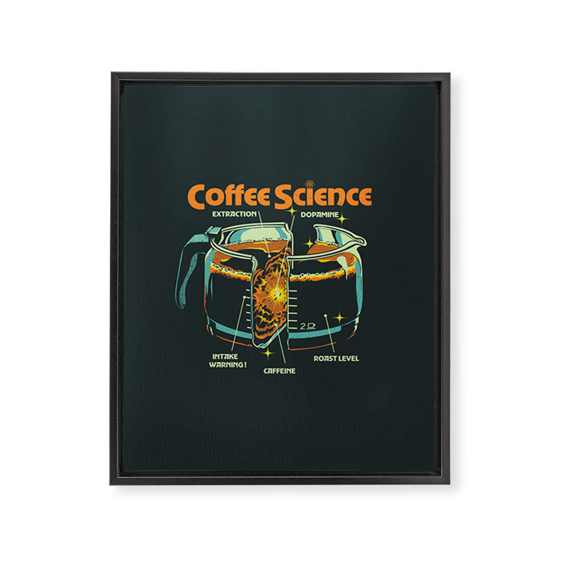 COFFEE SCIENCE Framed Canvas Print Gallery Image 8
