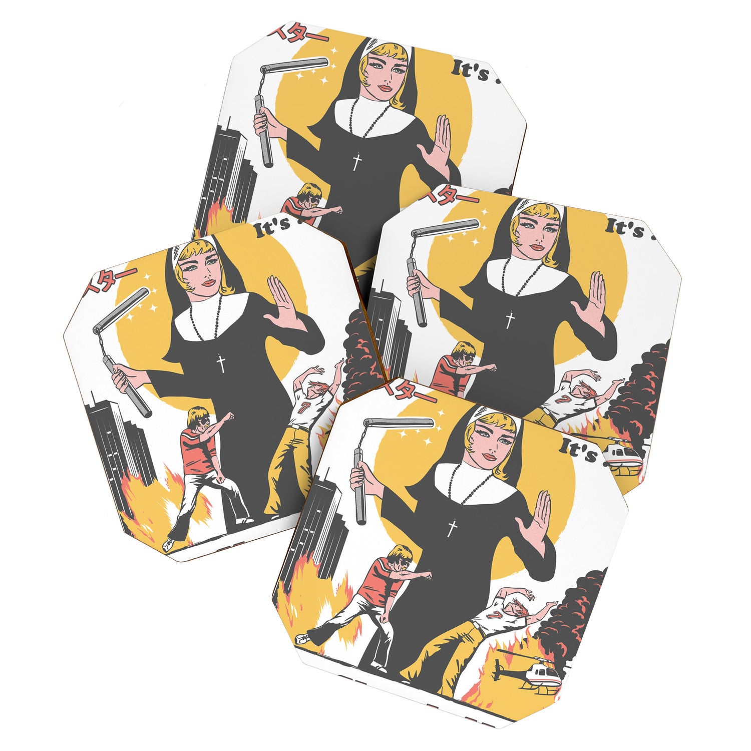 Nunchuck Nun Coaster Gallery Image 1