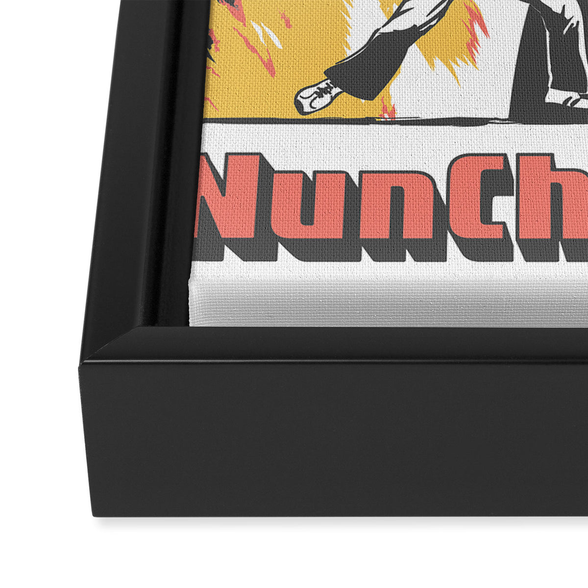 Nunchuck Nun Framed Canvas Print Gallery Image 3