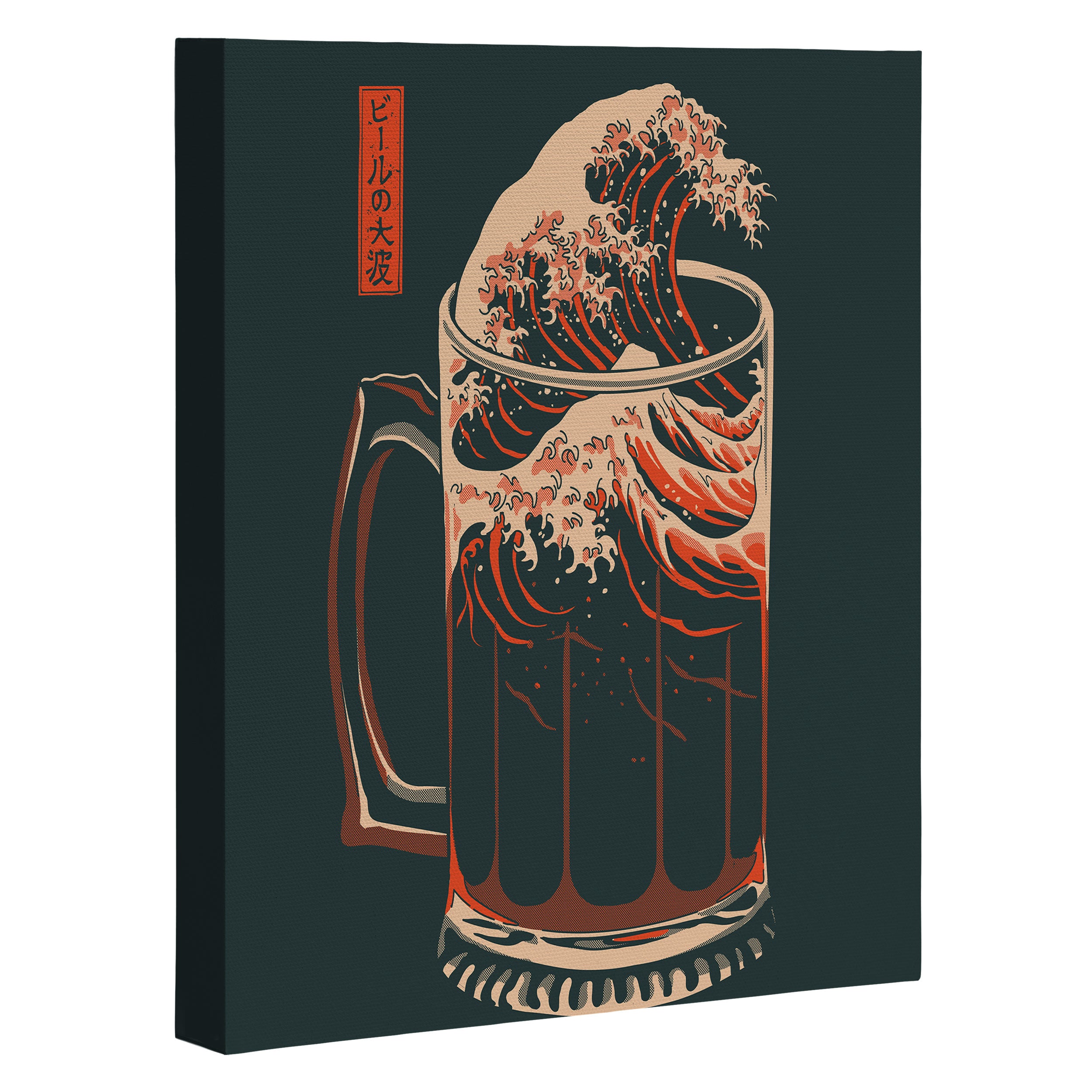The Great Wave of Beer Canvas Print Gallery Image 3