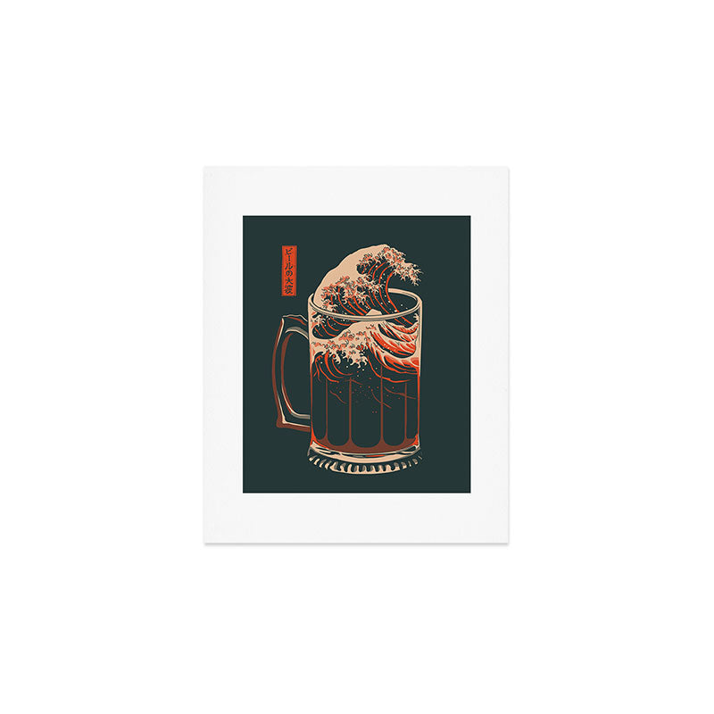 The Great Wave of Beer Art Print Gallery Image 1