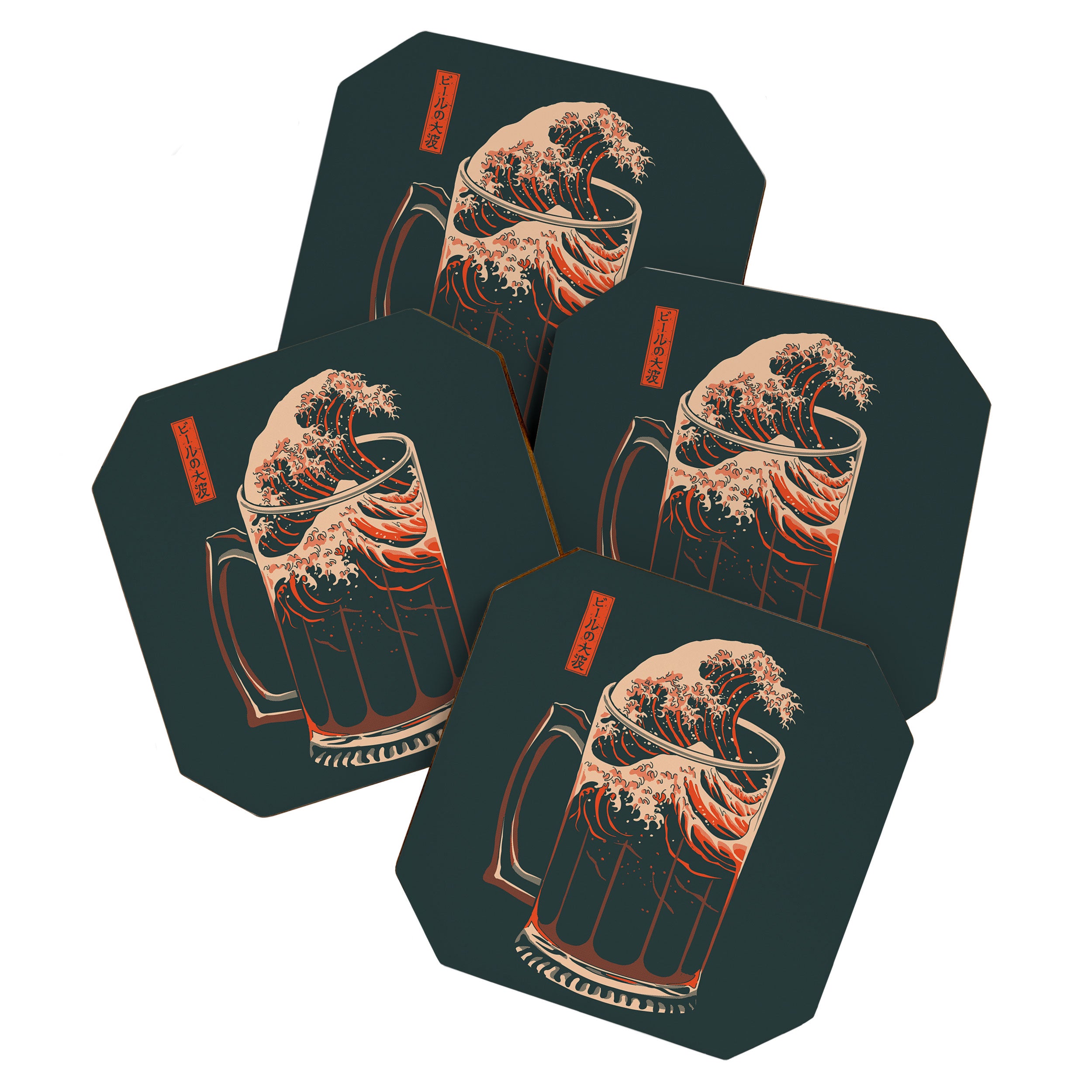 The Great Wave of Beer Coaster Gallery Image 1