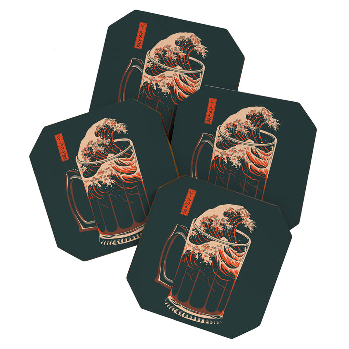 The Great Wave of Beer Coaster Gallery Image 1