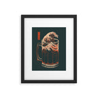 The Great Wave of Beer Framed Art Print Gallery Image 4