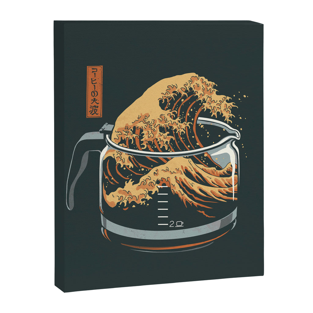The Great Wave of Coffee Canvas Print Gallery Image 8