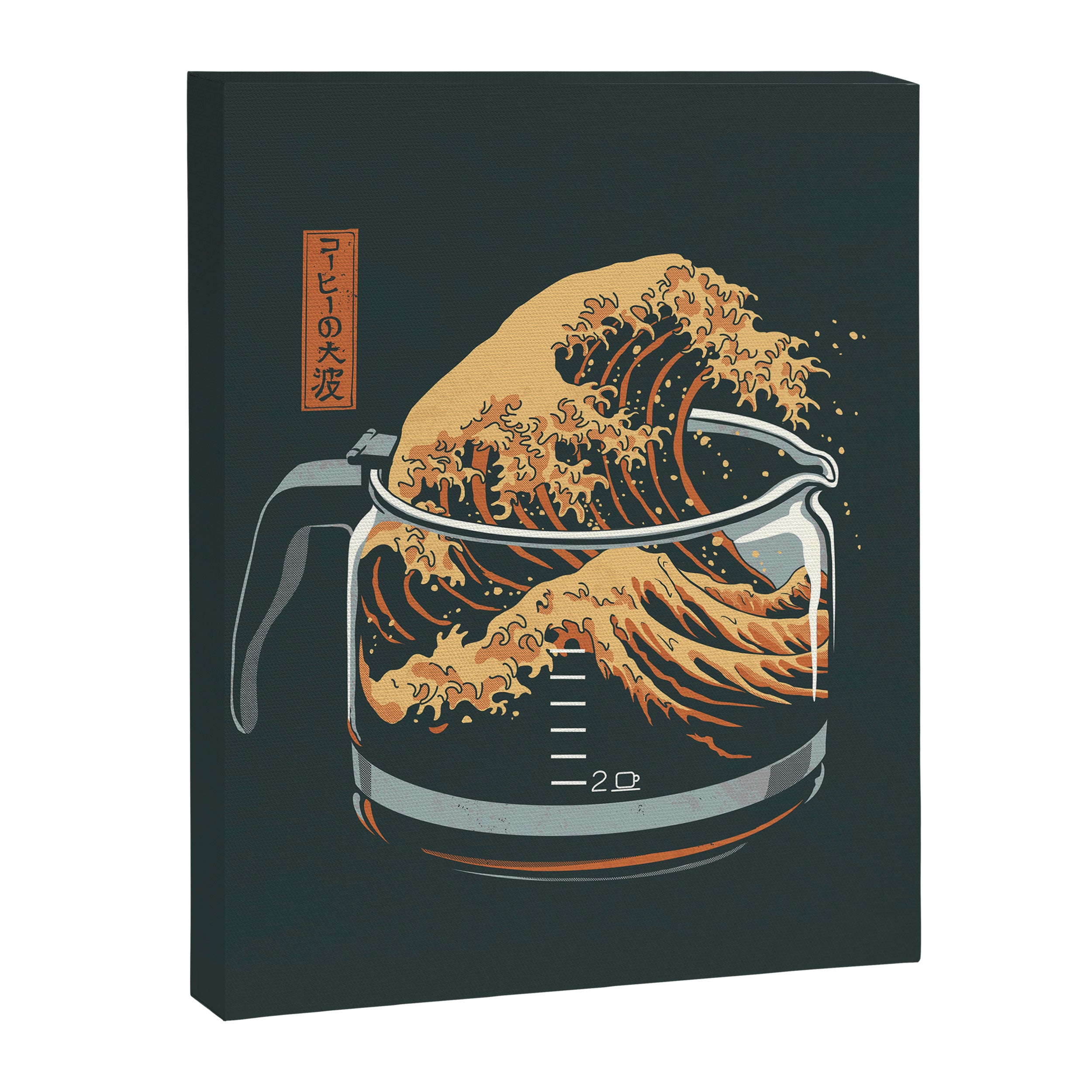 The Great Wave of Coffee Canvas Print Gallery Image 8