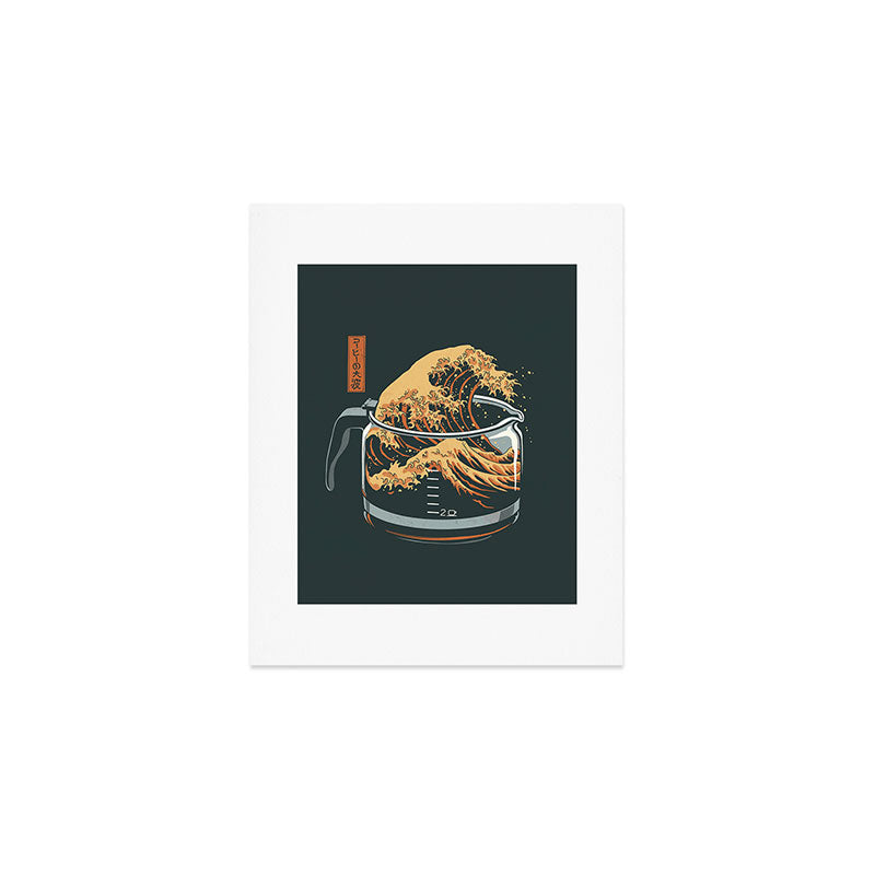 The Great Wave of Coffee Art Print