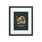 The Great Wave of Coffee Framed Art Print Gallery Image 6