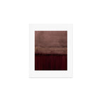 Burgundy abstract Art Print Gallery Image 1