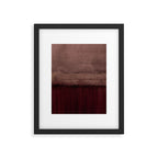 Burgundy abstract Framed Art Print Gallery Image 5
