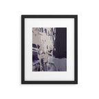 Moody Lilac Abstract  Purple and Beige Modern Painting Framed Art Print Gallery Image 6