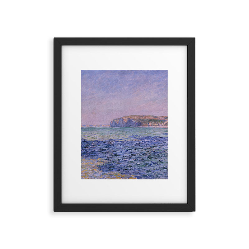 Claude Monet - Shadows on the Sea - Cliffs at Pourville Framed Art Print Gallery Image 5
