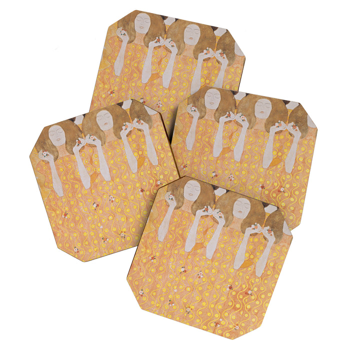 Gustav Klimt - Choir of Angels (Chor Der Paradiesengel) Coaster Gallery Image 1