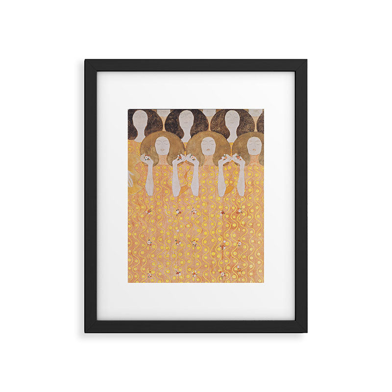 Gustav Klimt - Choir of Angels (Chor Der Paradiesengel) Framed Art Print Gallery Image 5
