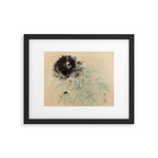 Japanese Showa Period Black Peonies - Gyoshu Hayami Framed Art Print Gallery Image 5