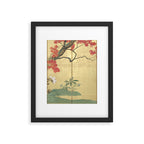 Maple Tree Japanese Edo Period Six-Panel Gold Leaf Screen Framed Art Print Gallery Image 5