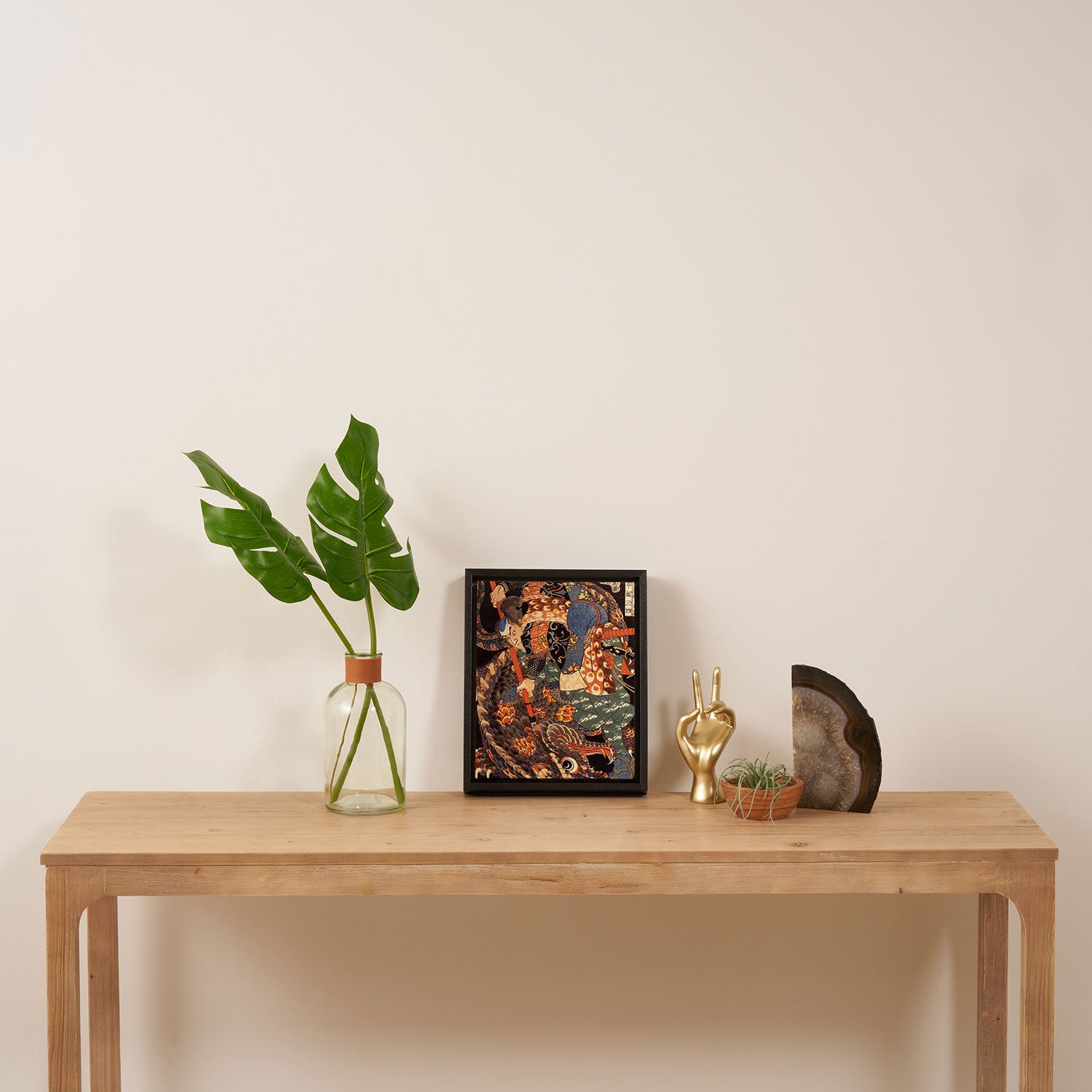 Miyamoto Musashi - Killing a Giant Nue Framed Canvas Print Gallery Image 4