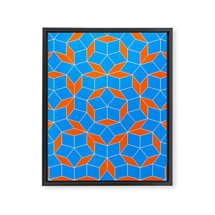 Penrose Tiling Pattern Framed Canvas Print Gallery Image 1