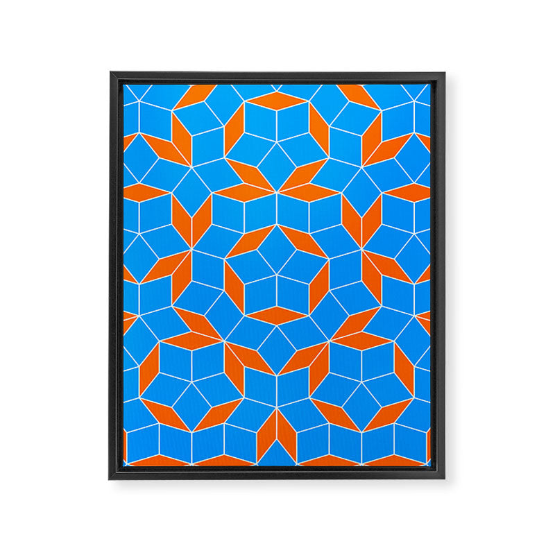 Penrose Tiling Pattern Framed Canvas Print Gallery Image 8