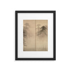Pine Trees Six-Fold Azuchi-Momoyama Period Japanese Screen - Hasegawa Tohaku Framed Art Print Gallery Image 5